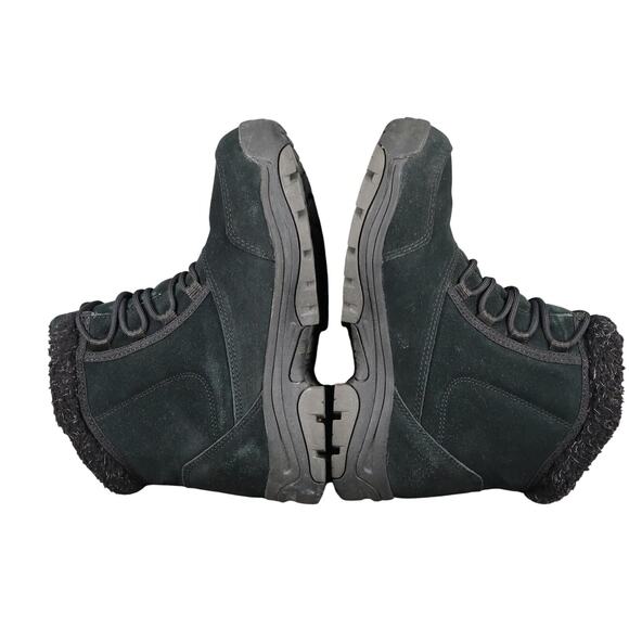 Sorel Boots Womens 8.5 Shoes Waterfall Low Lace Up Leather Winter Snow Black - Picture 9 of 13